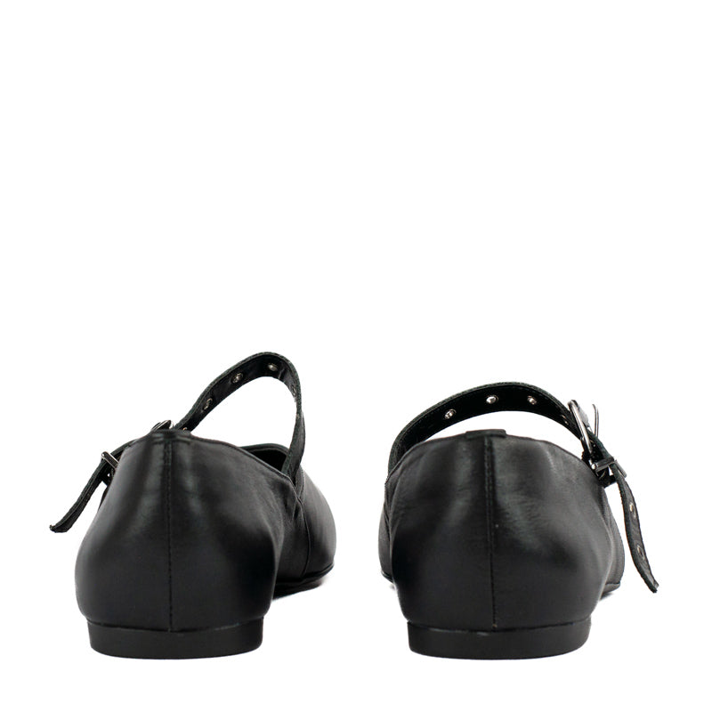Sapatilha de Couro La Fenice Atanado Preto 105253