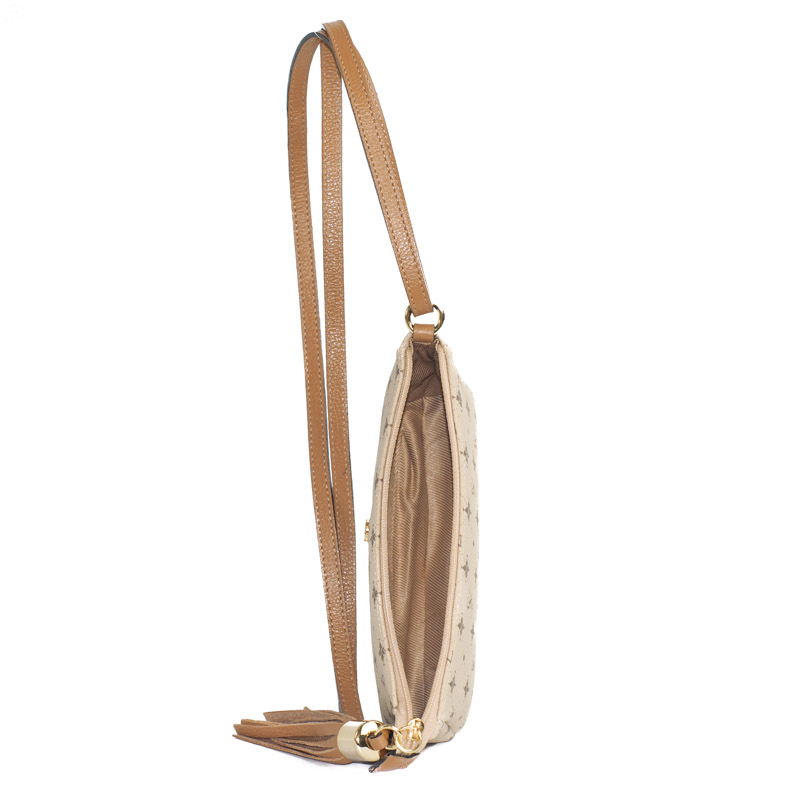 Bolsa Tiracolo Pequena La Fenice Personnalité Nude/Caramelo 105577