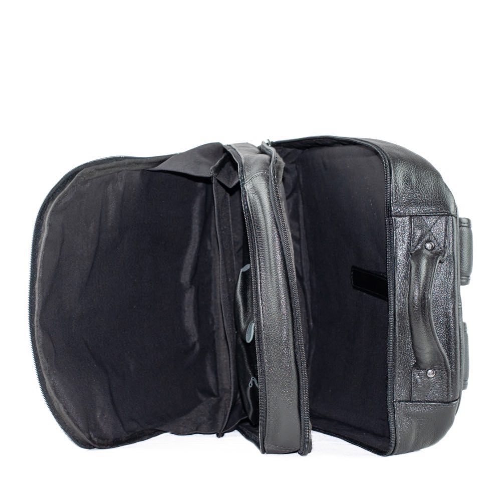 Mochila Couro La Fenice Preto 019606