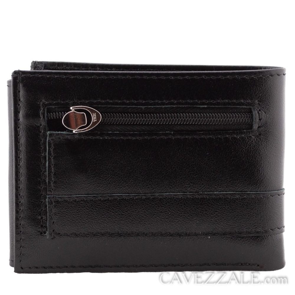 Carteira de Couro Masculina Média La Fenice Preto 0101256