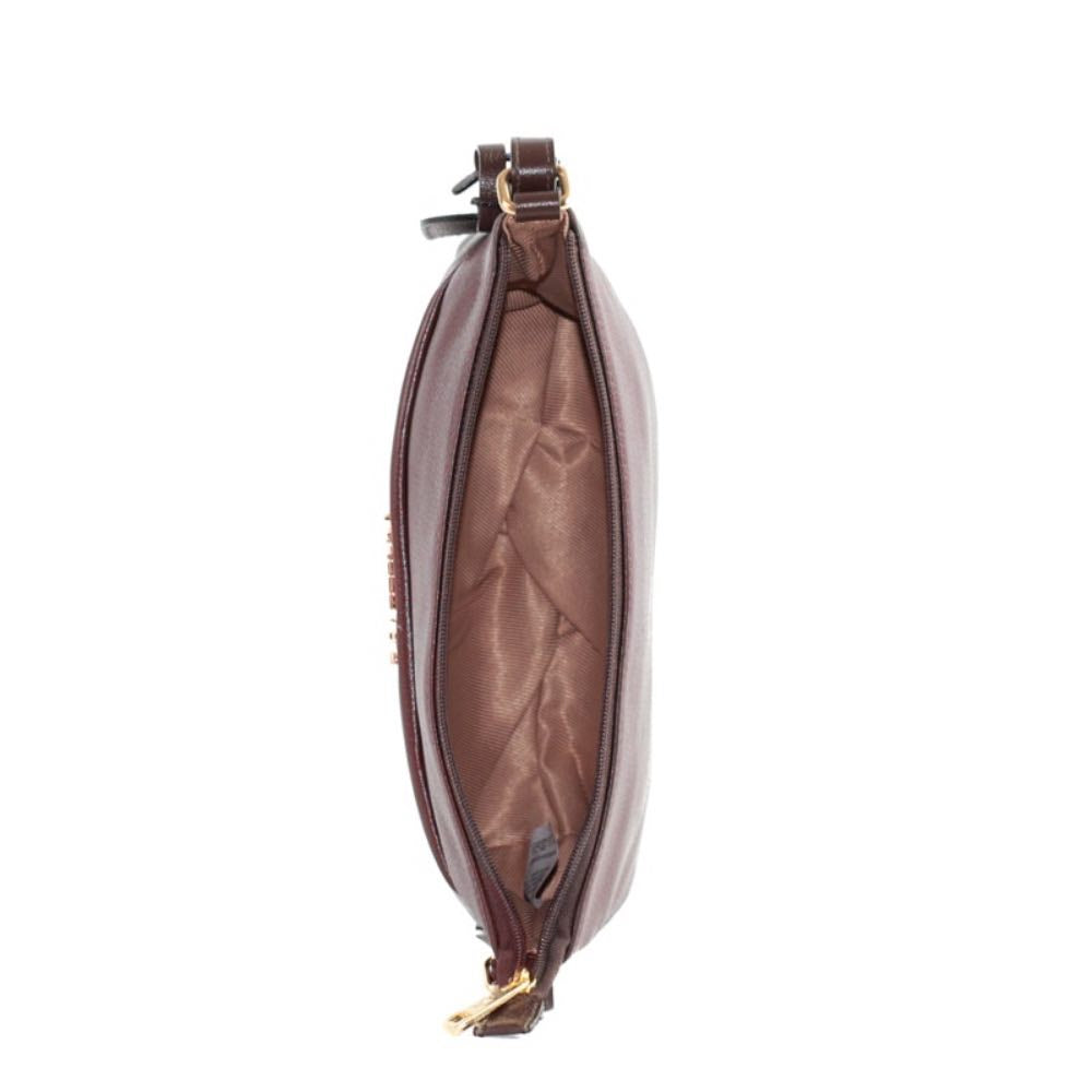 Bolsa Tiracolo Média de Couro Floter La Fenice Burgundy 105308