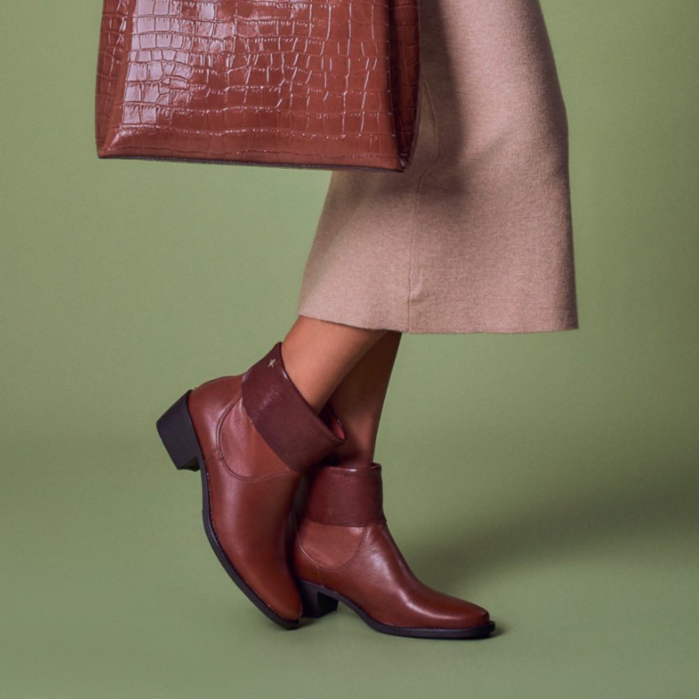Bota de Couro La Fenice Flow Cedro 105199