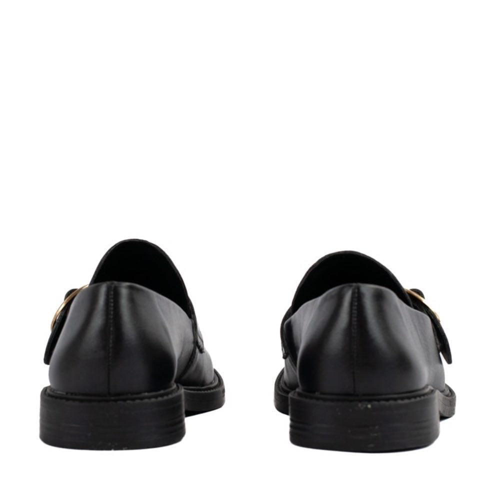 Mocassim de Couro La Fenice Milano Preto 105266