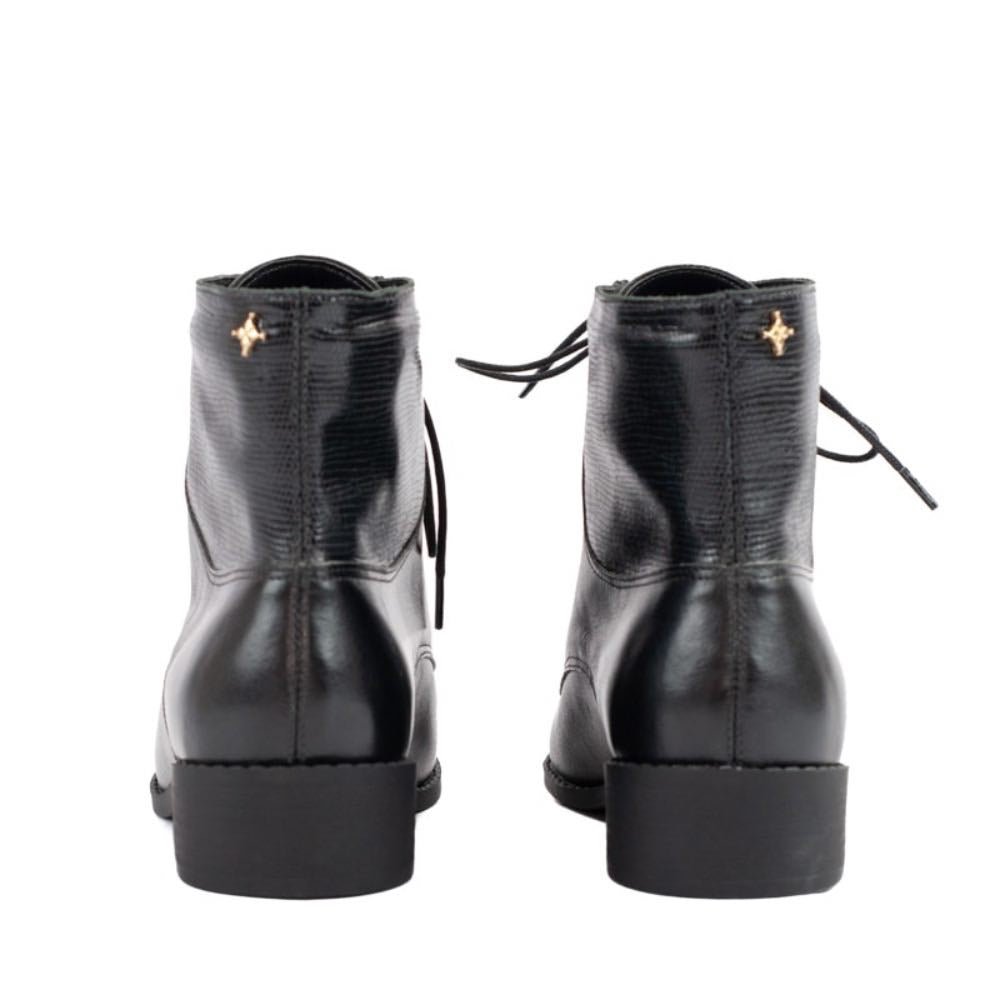 Bota de Couro La Fenice Milano Preto 105267