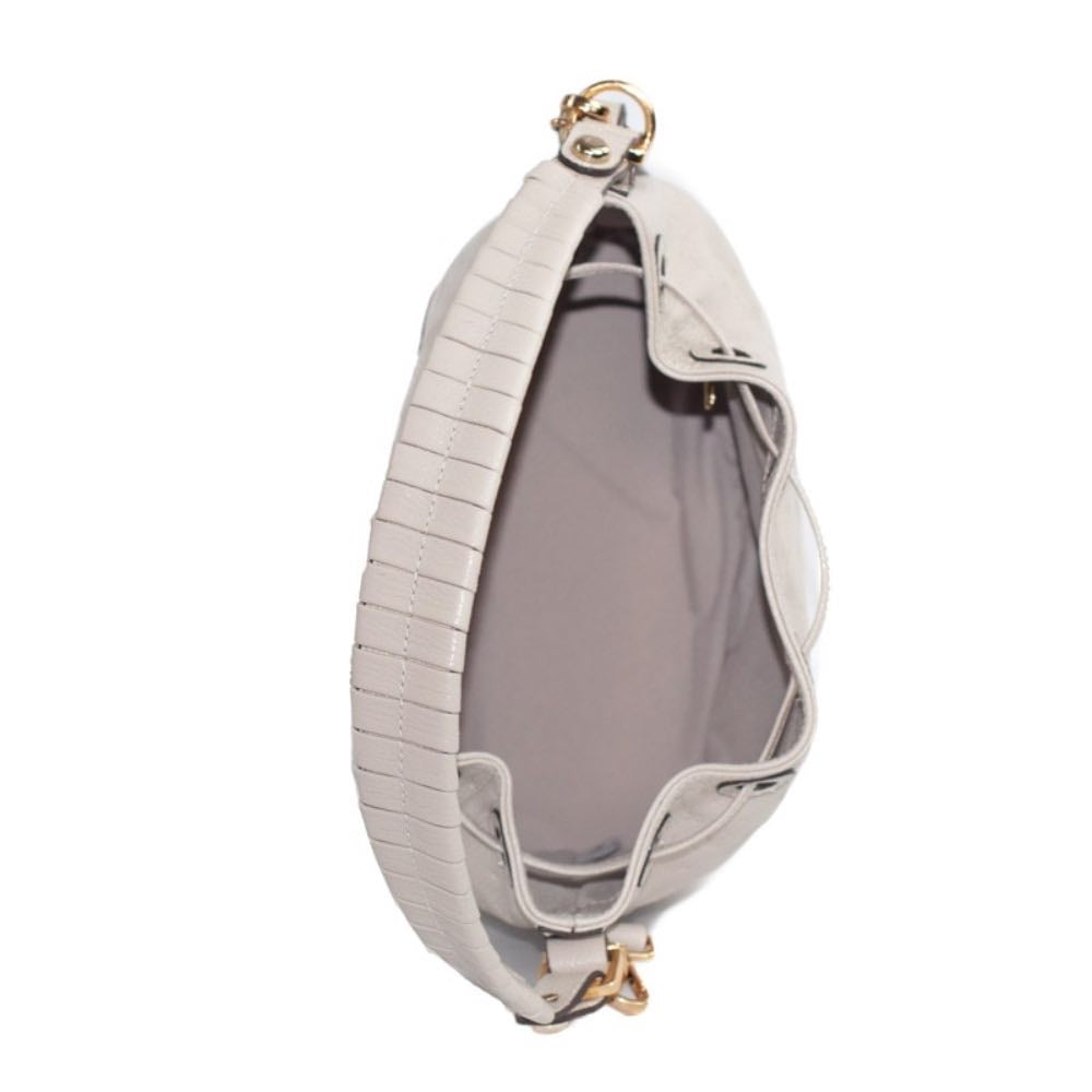 Bolsa Bucket de Couro Média Monograma La Fenice Chantilly 105482