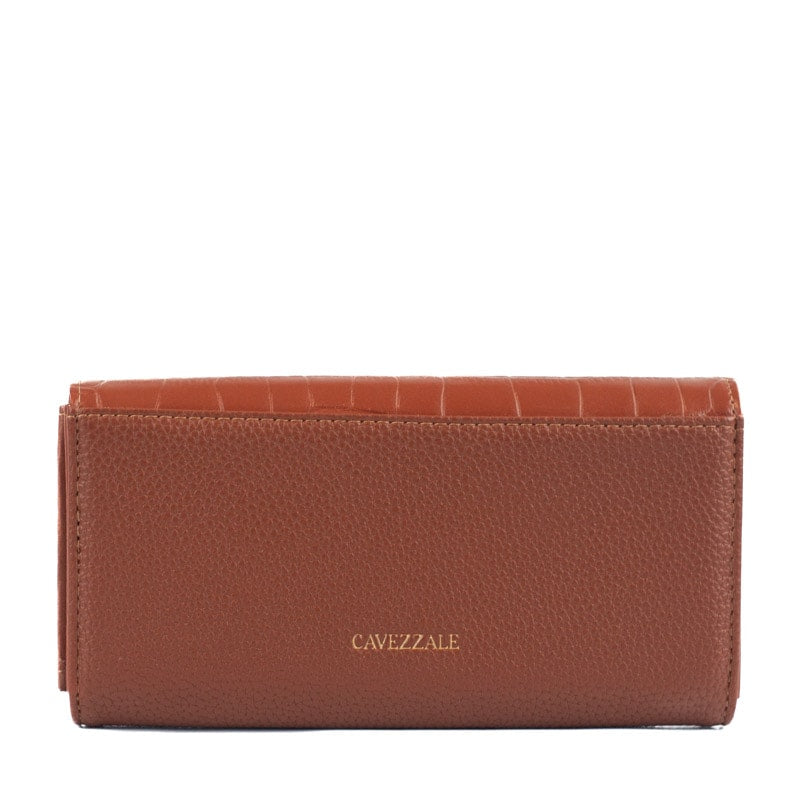 Carteira Feminina Croco La Fenice Caramelo 105390