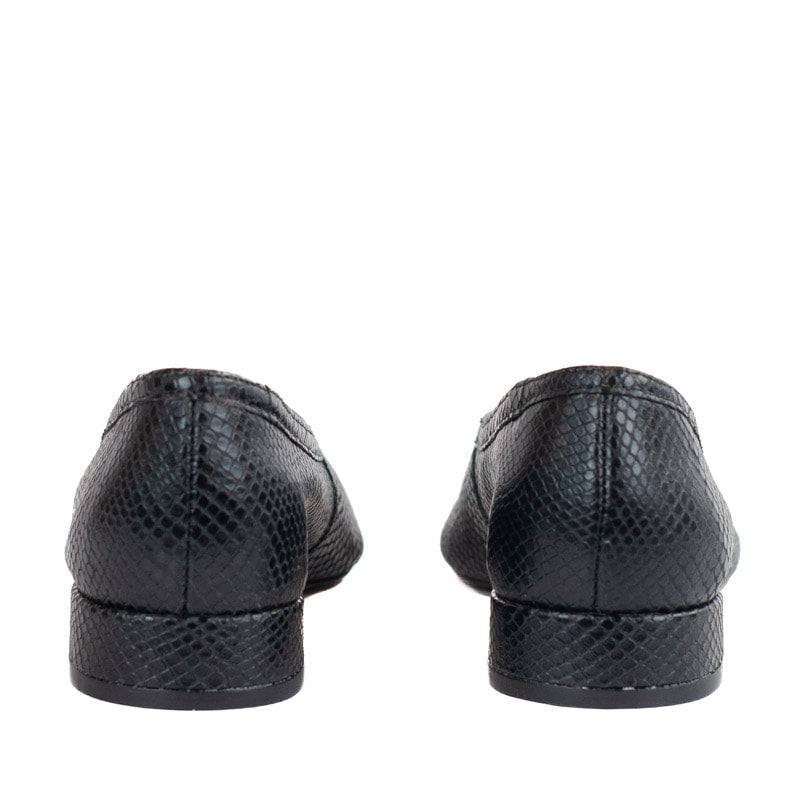 Sapatilha de Couro Snake La Fenice Preto 105729