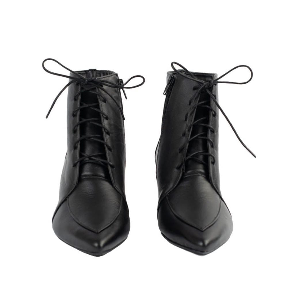 Bota de Couro Veneto La Fenice Preto 105748