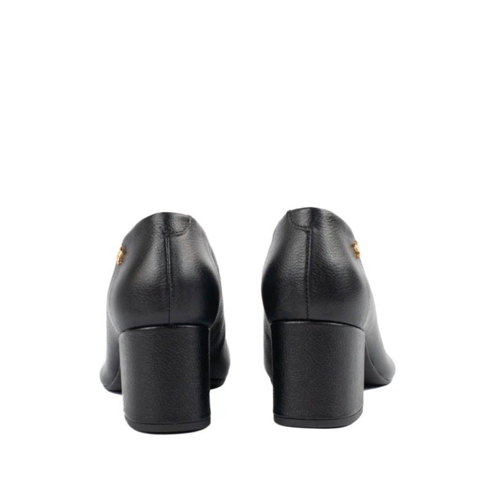Bota Curta de Couro La Fenice Preto 105752