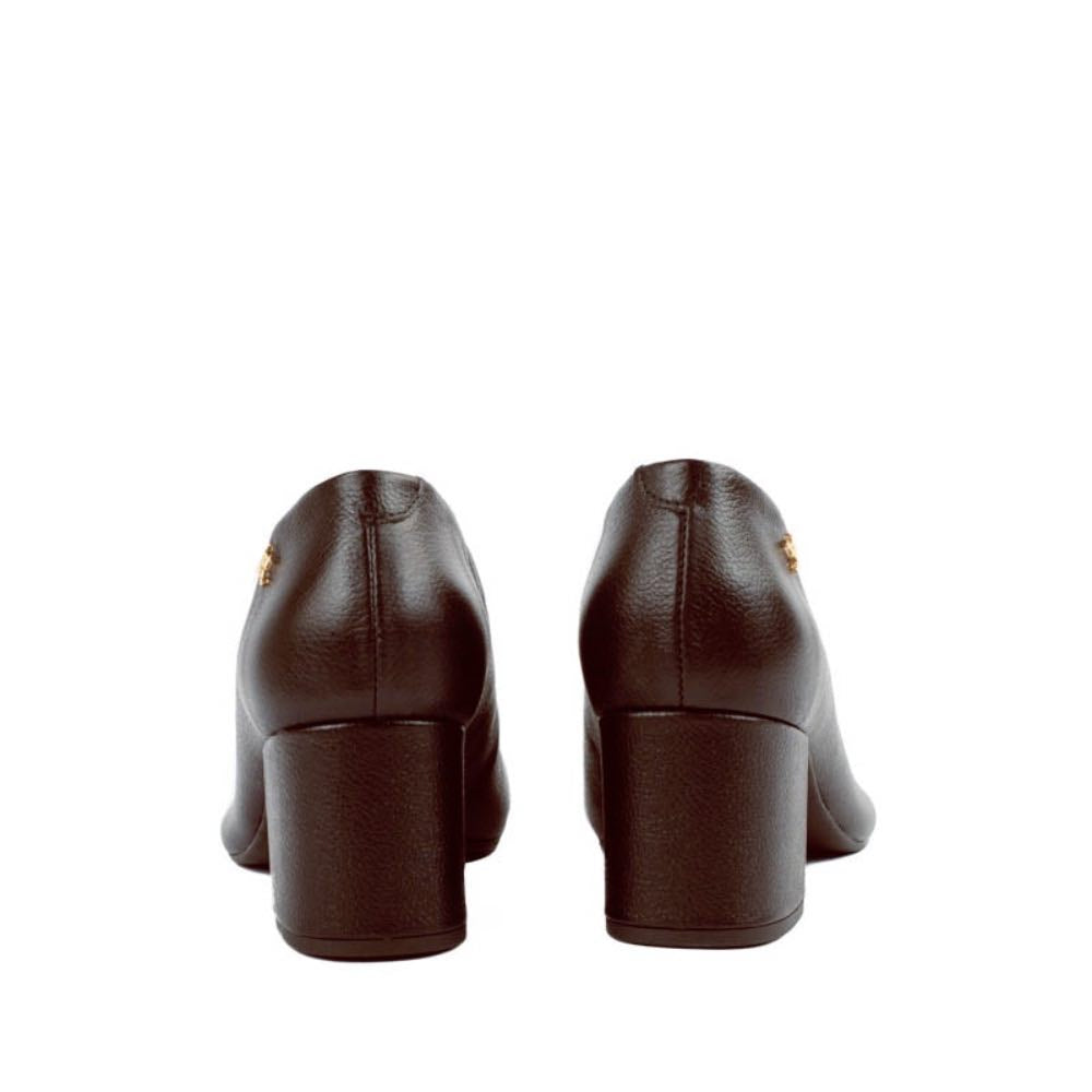 Bota Curta de Couro La Fenice Chocolate 105752