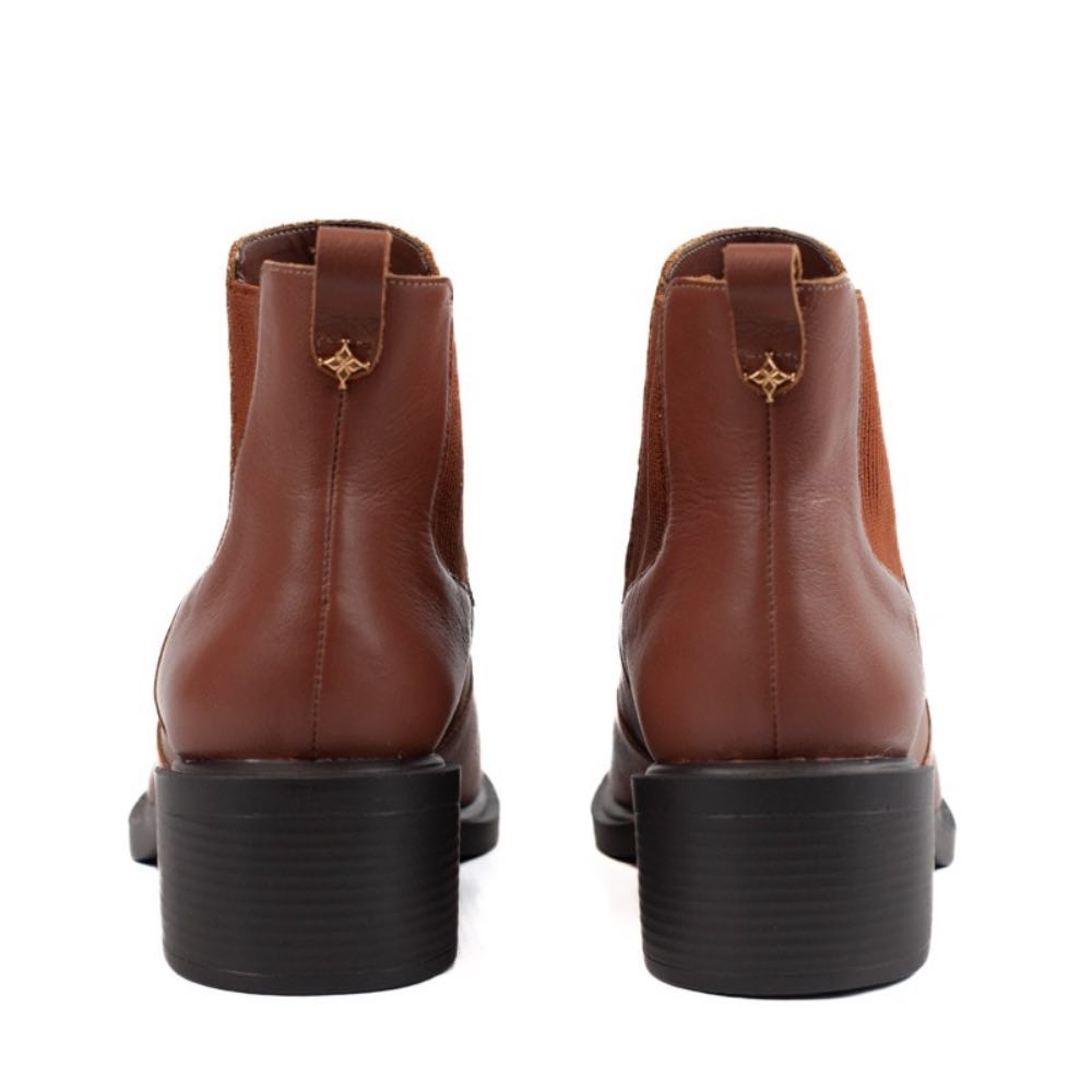 Bota Curta de Couro La Fenice Wood 105720
