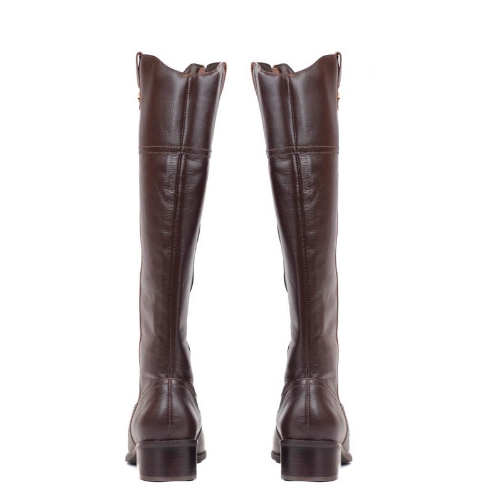 Bota Longa de Couro Veneto La Fenice Brown 105736