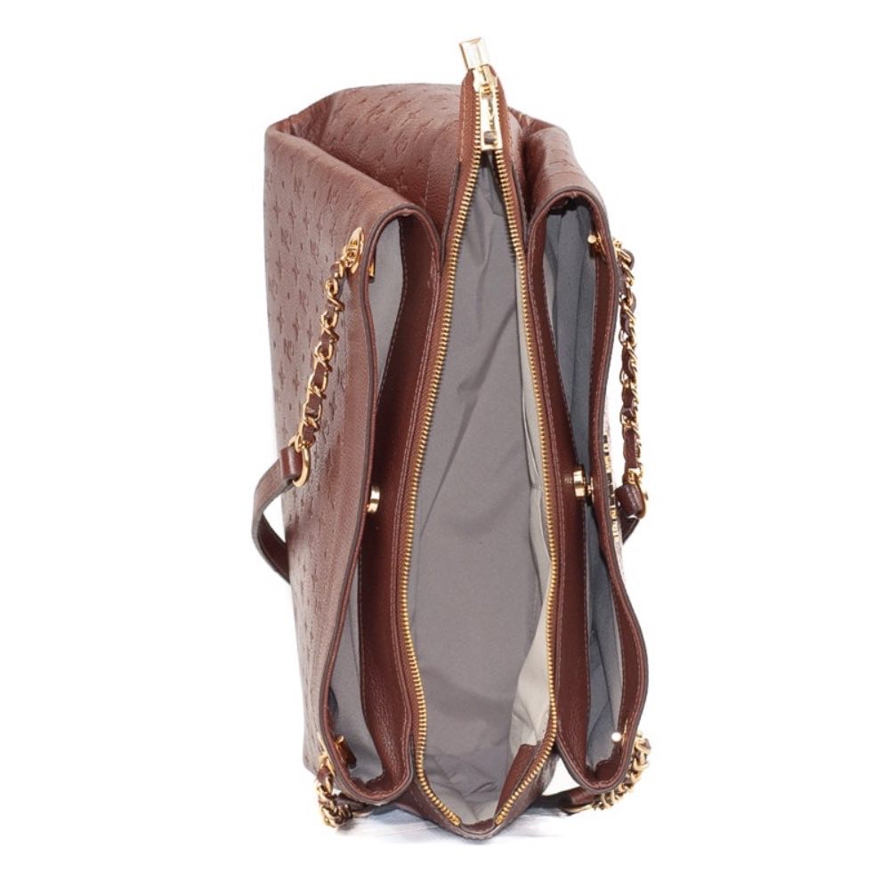 Tote Bag Grande Couro Floter Monograma La Fenice Pinhão 105796