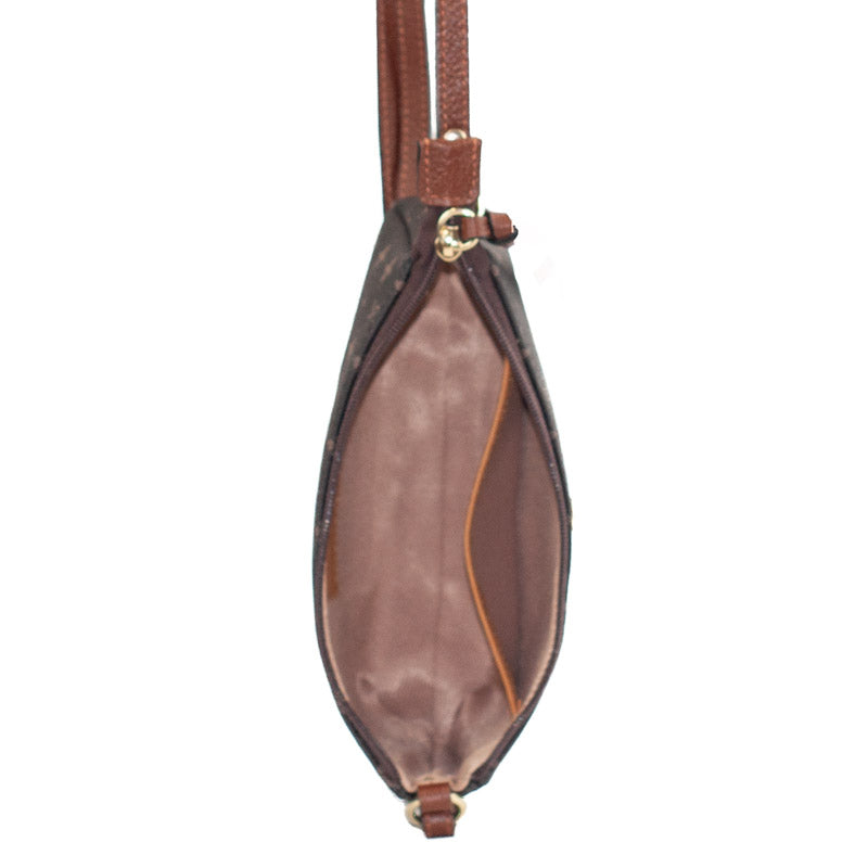 Bolsa Tiracolo Pequena La Fenice Personnalité Chocolate/Toffe 104824