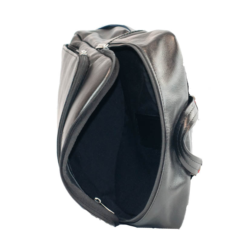 Mochila De Couro Masculina La Fenice Preto 55238