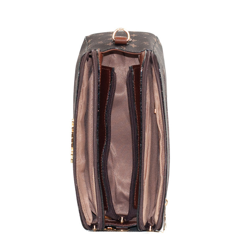 Bolsa Tiracolo Personnalité La Fenice Chocolate/Toffee 105900