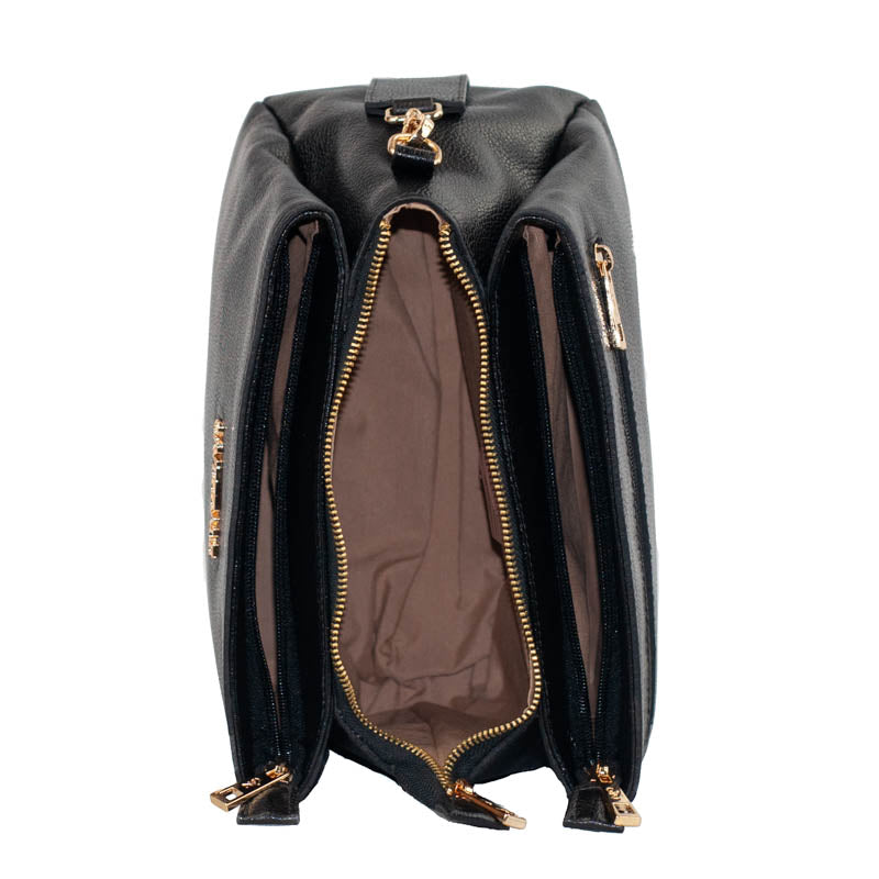 Bolsa de Couro Soft La Fenice Preto 104281