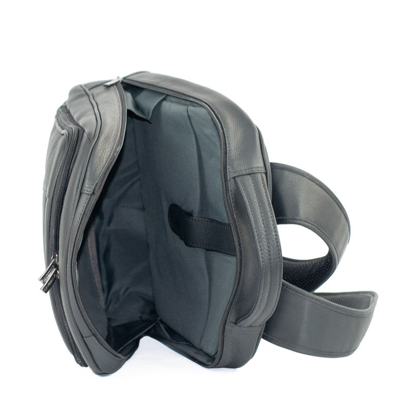 Mochila de Couro Búfalo La Fenice Cafe/Caramelo 105473