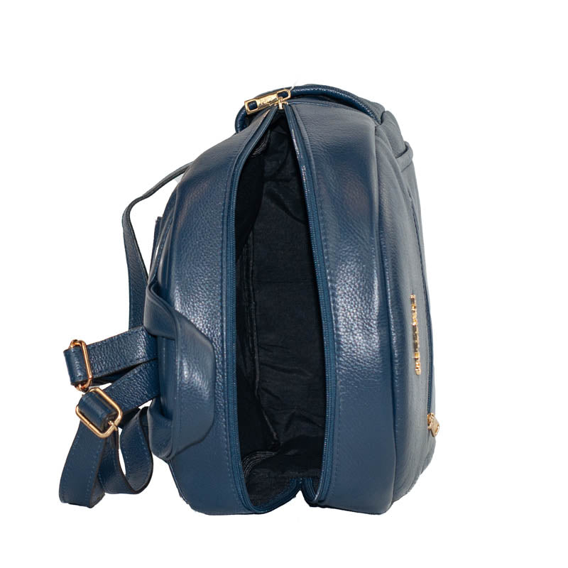 Mochila de Couro Soft La Fenice Marinho 105056