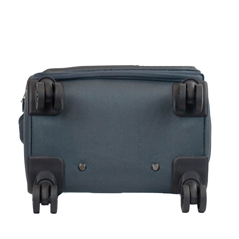 Mala de Bordo 10 Kg Poliéster 4 Rodas Antifurto La Fenice Siena Cinza 105828