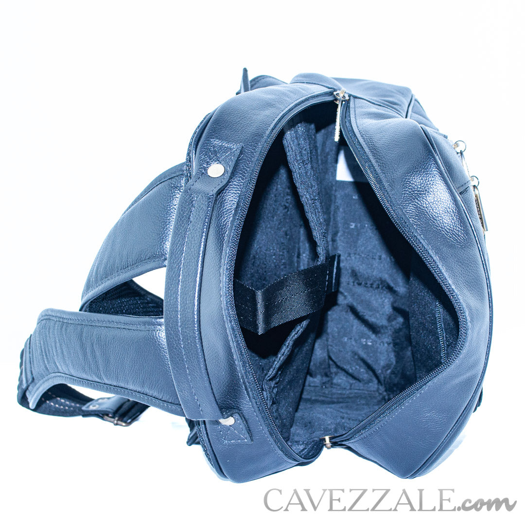 Mochila de Couro Masculina La Fenice Preto 098394