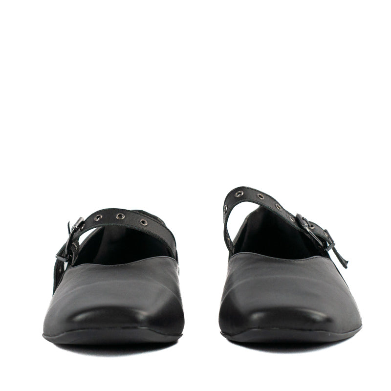 Sapatilha de Couro La Fenice Atanado Preto 105253