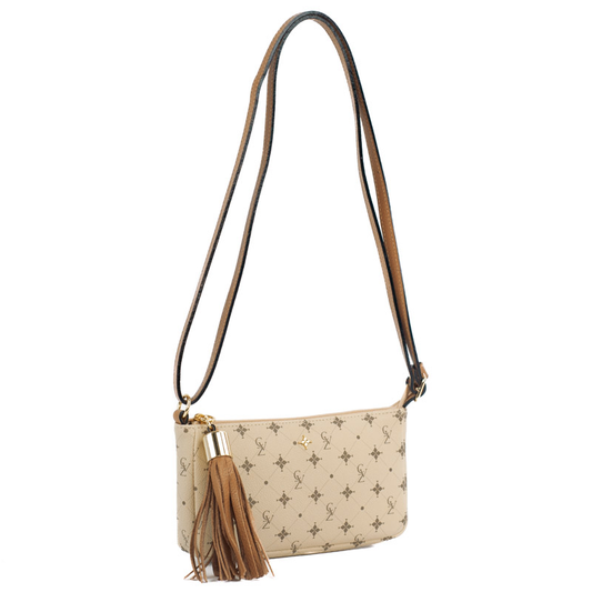 Bolsa Tiracolo Pequena La Fenice Personnalité Nude/Caramelo 105577
