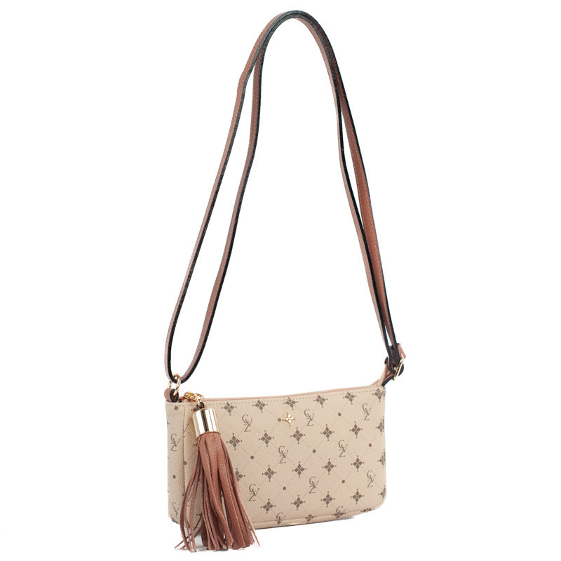 Bolsa Tiracolo Pequena La Fenice Personnalité Nude/Mousse 105577
