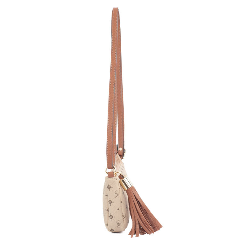 Bolsa Tiracolo Pequena La Fenice Personnalité Nude/Mousse 105577