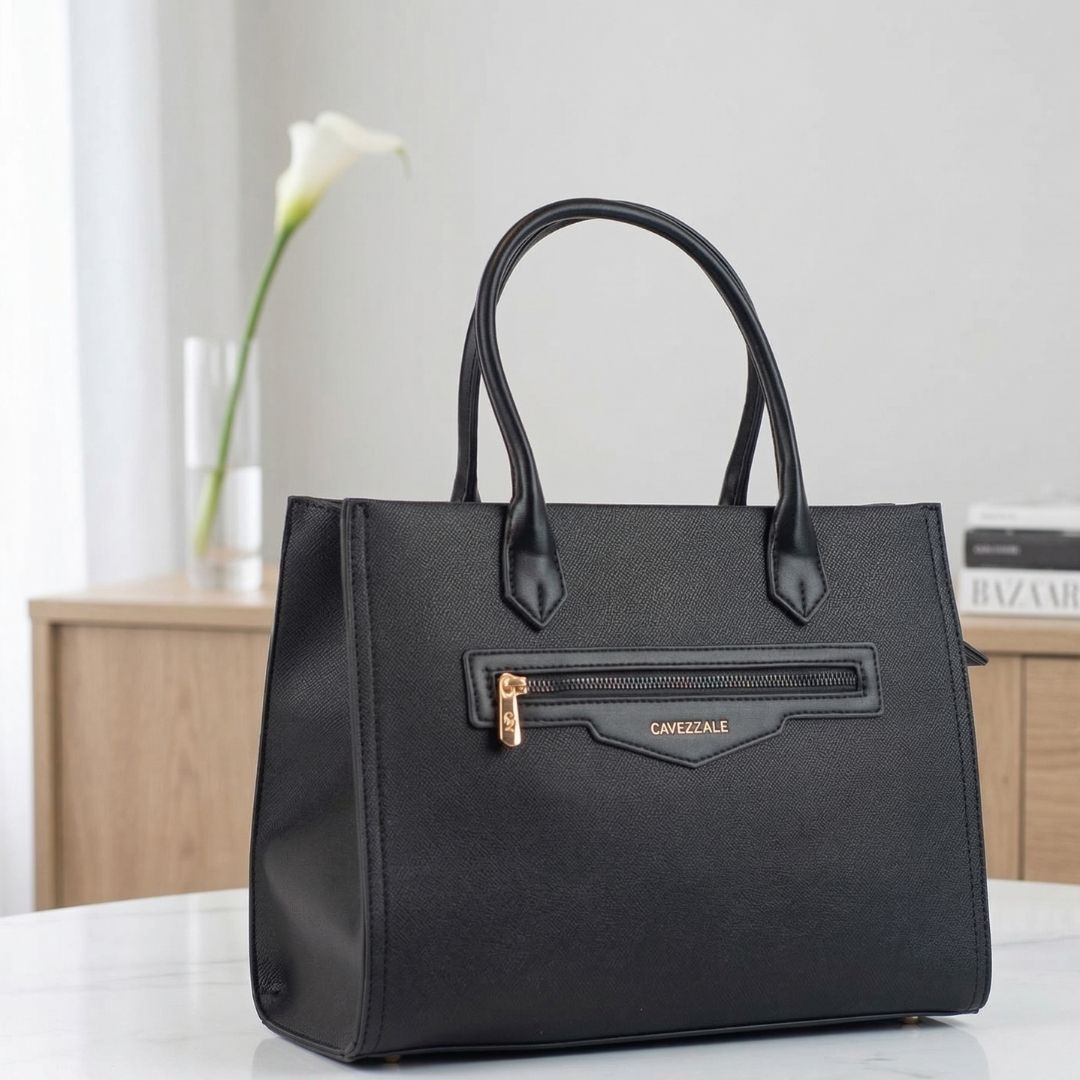 Tote Bag Grande Feminina La Fenice Preto 105540