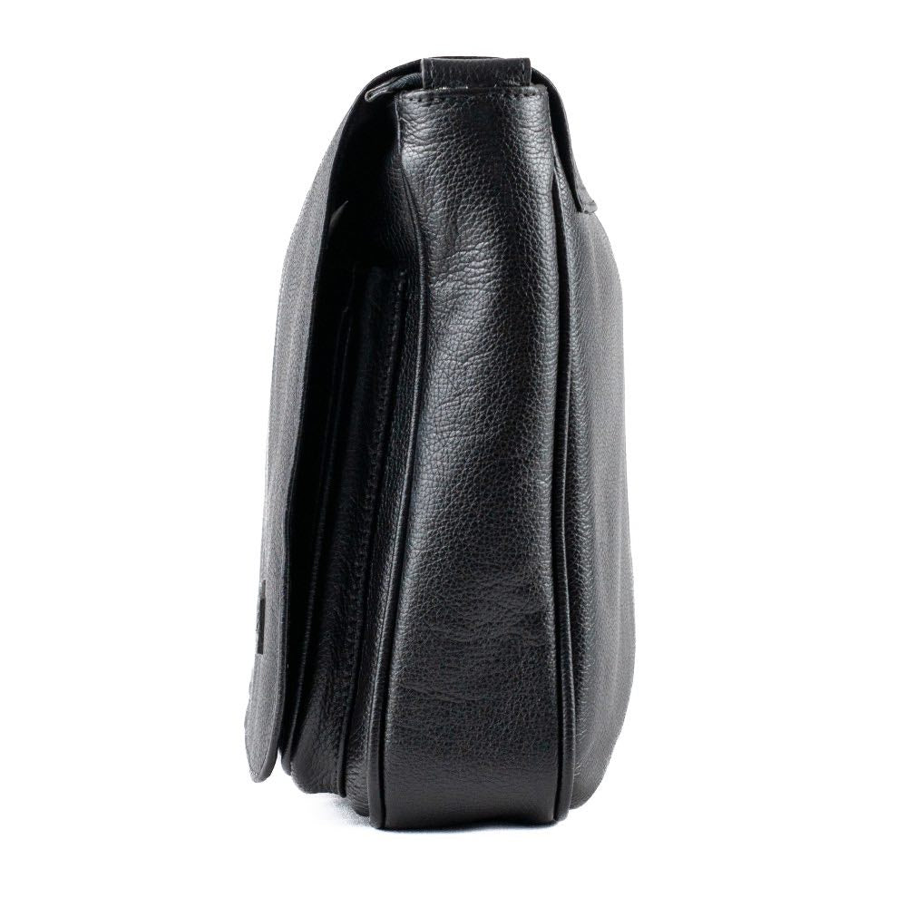 Pasta Tiracolo Satchel Couro La Fenice Preto 053608