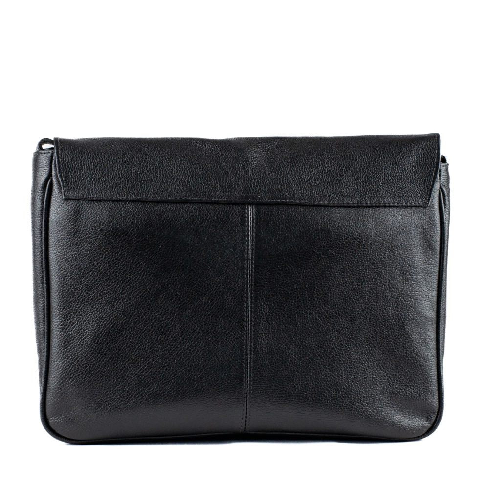 Pasta Tiracolo Satchel Couro La Fenice Preto 053608