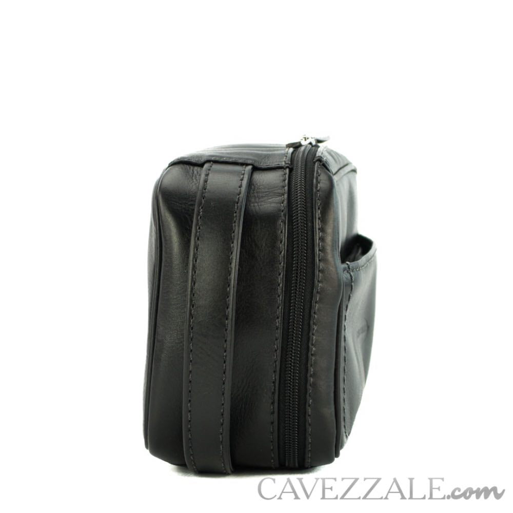 Necessaire Couro La Fenice Preto 053018