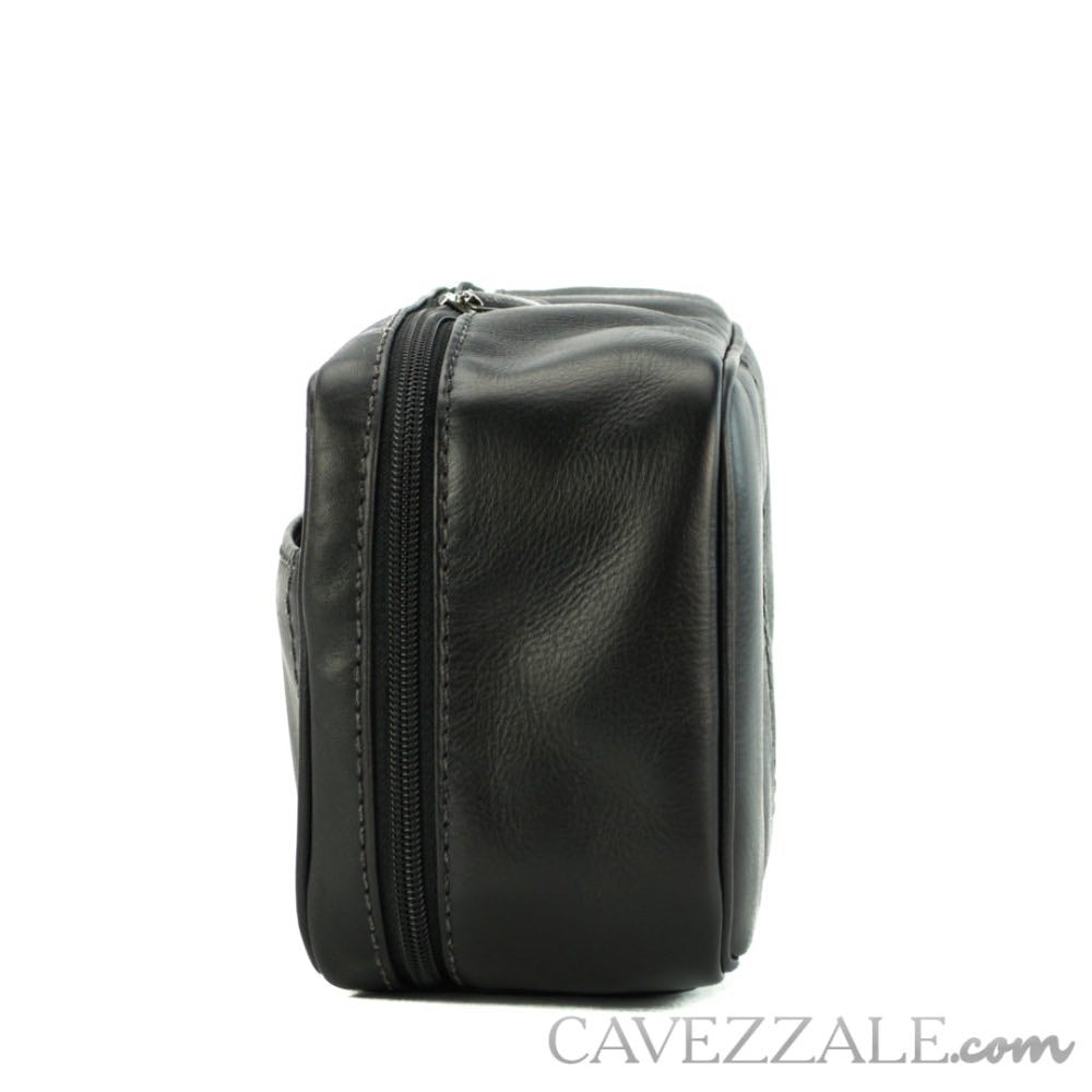 Necessaire Couro La Fenice Preto 053018