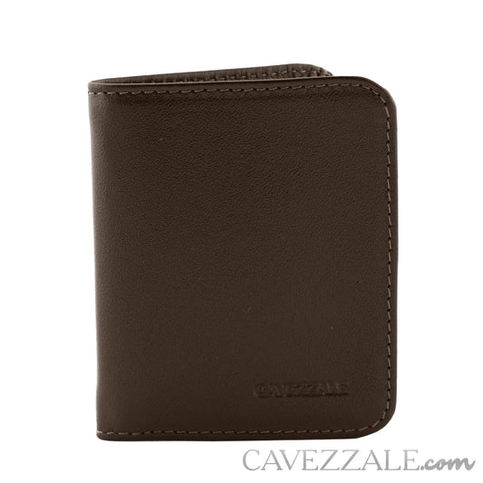 Carteira de Couro Masculina Média Marrom La Fenice 097514