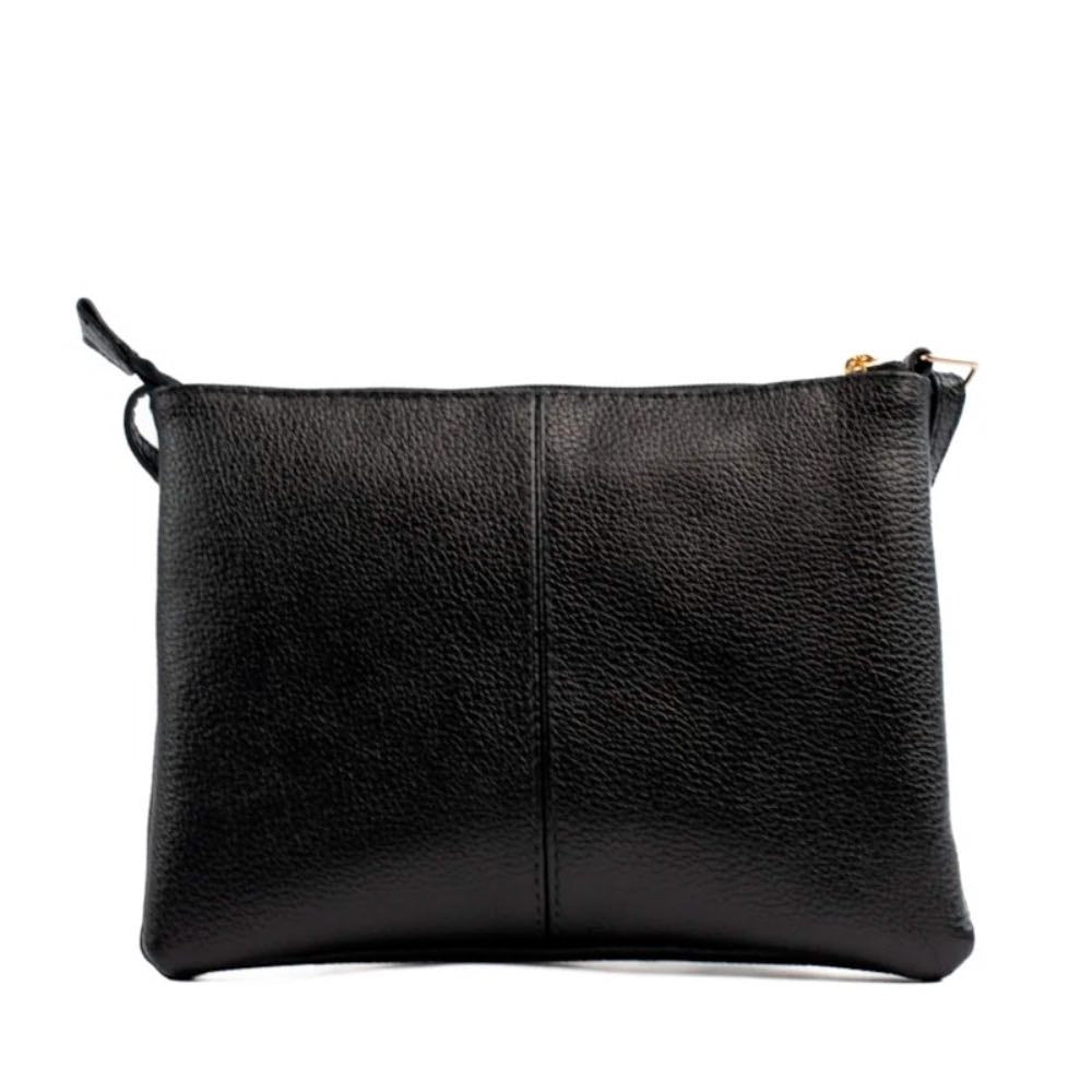 Bolsa Tiracolo Pequena Couro La Fenice Preto 100971