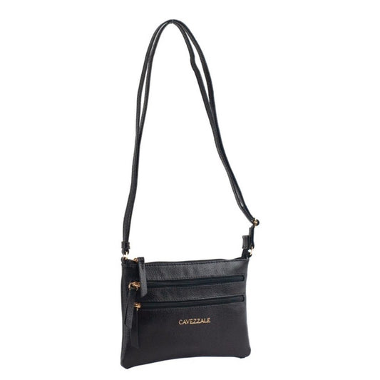 Bolsa Tiracolo Pequena Couro La Fenice Preto 100971