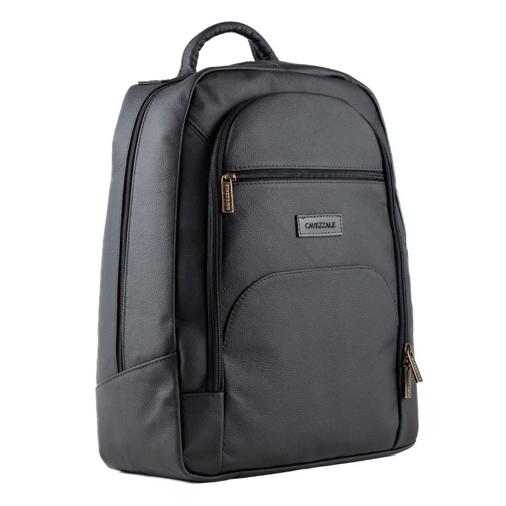 Mochila de Couro La Fenice Preto 0100935