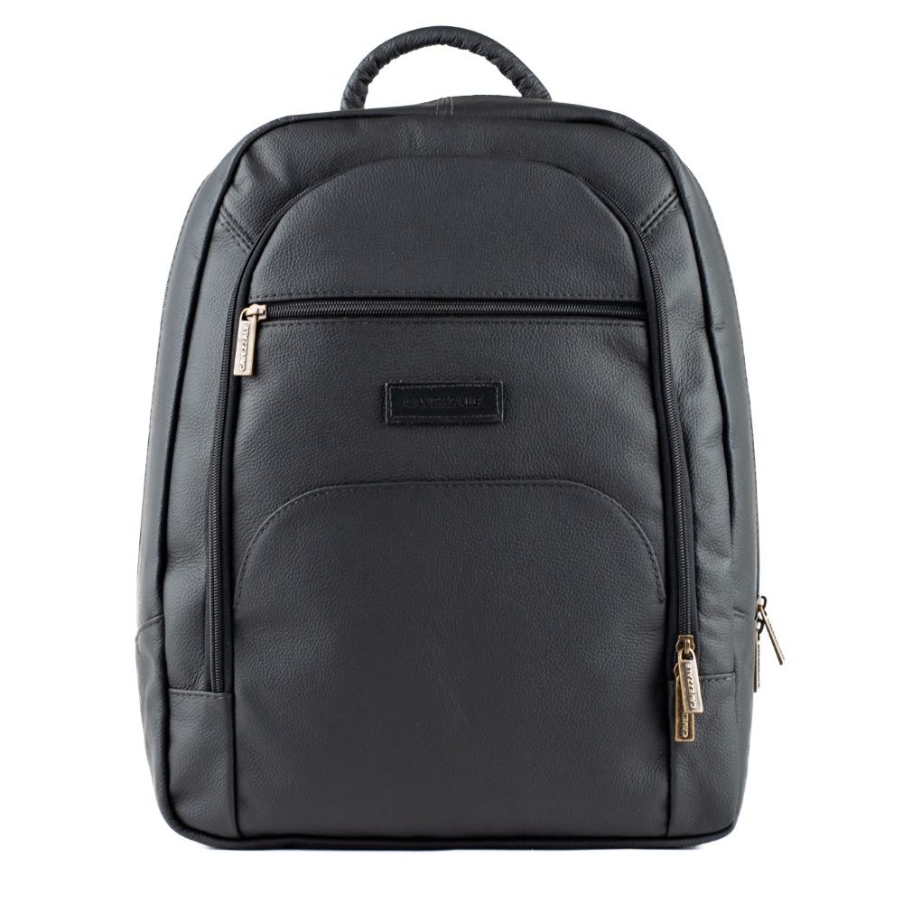 Mochila de Couro La Fenice Preto 0100935