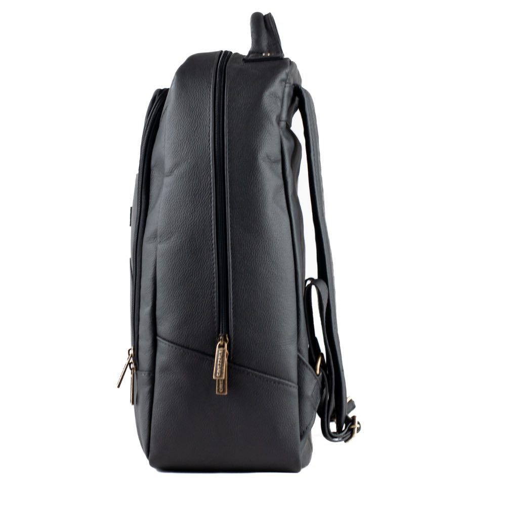 Mochila de Couro La Fenice Preto 0100935