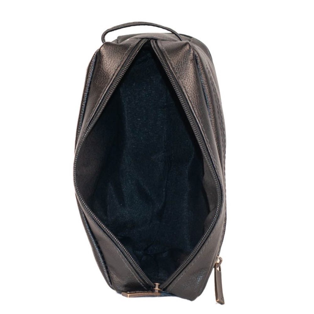 Necessaire de Couro La Fenice Preto 0100936