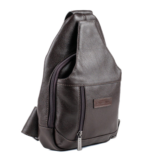 Mochila de Couro Tranversal La Fenice Café 101517
