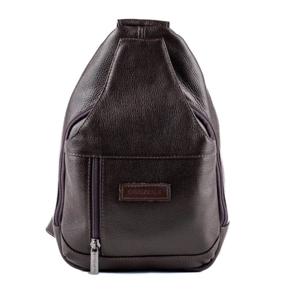 Mochila de Couro Tranversal La Fenice Café 101517