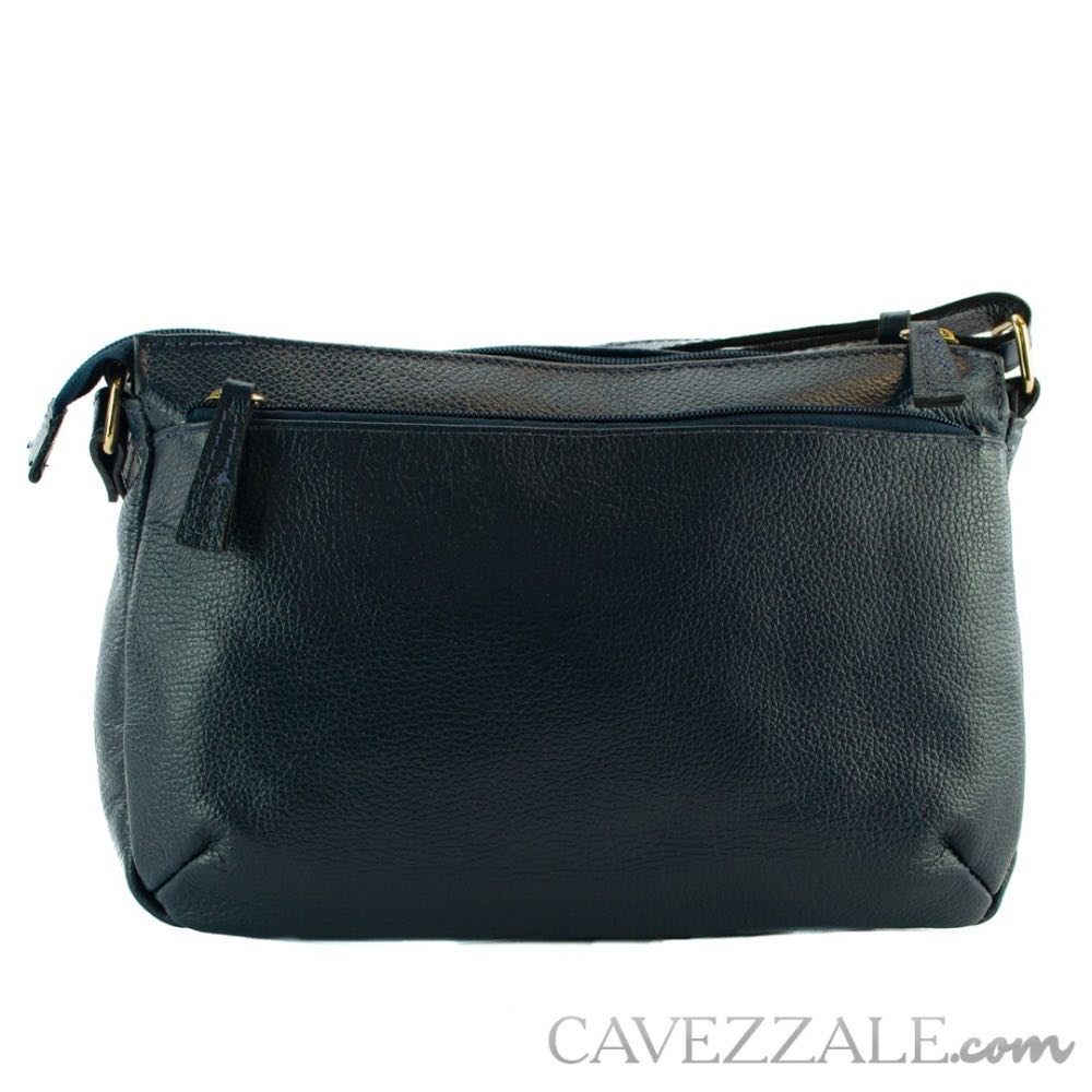 Bolsa Tiracolo Média de Couro La Fenice Marinho 102241