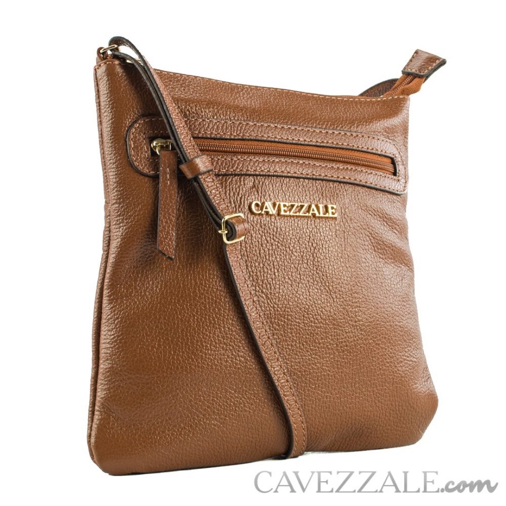 Bolsa Tiracolo de Couro La Fenice Castor 103173