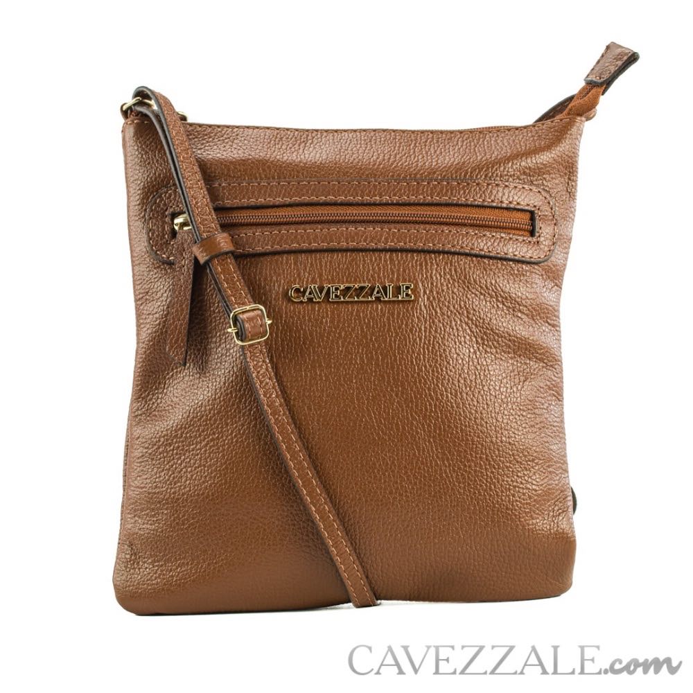 Bolsa Tiracolo de Couro La Fenice Castor 103173