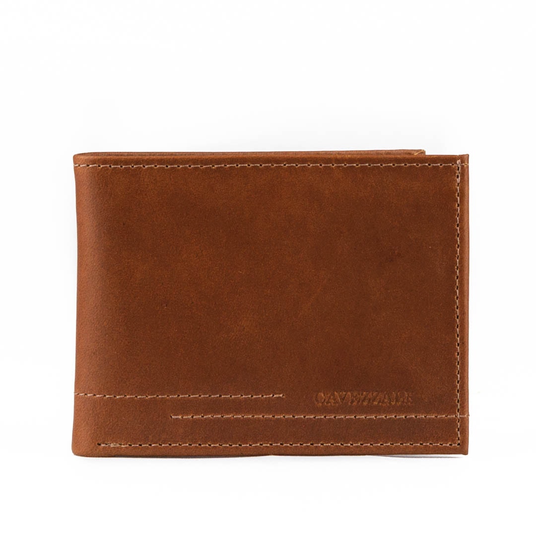 Carteira de Couro Média Masculina La Fenice Tan 103290