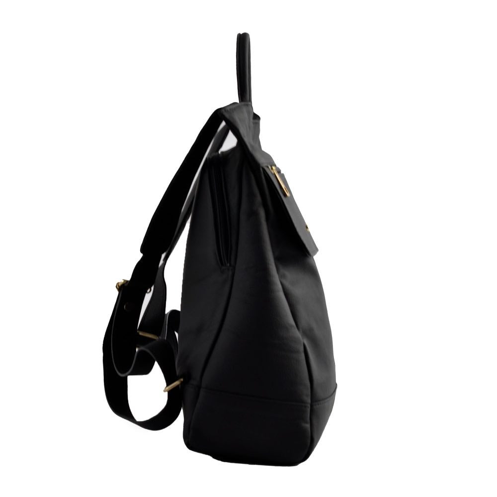 Mochila de Couro Antifurto La Fenice Preto 103581