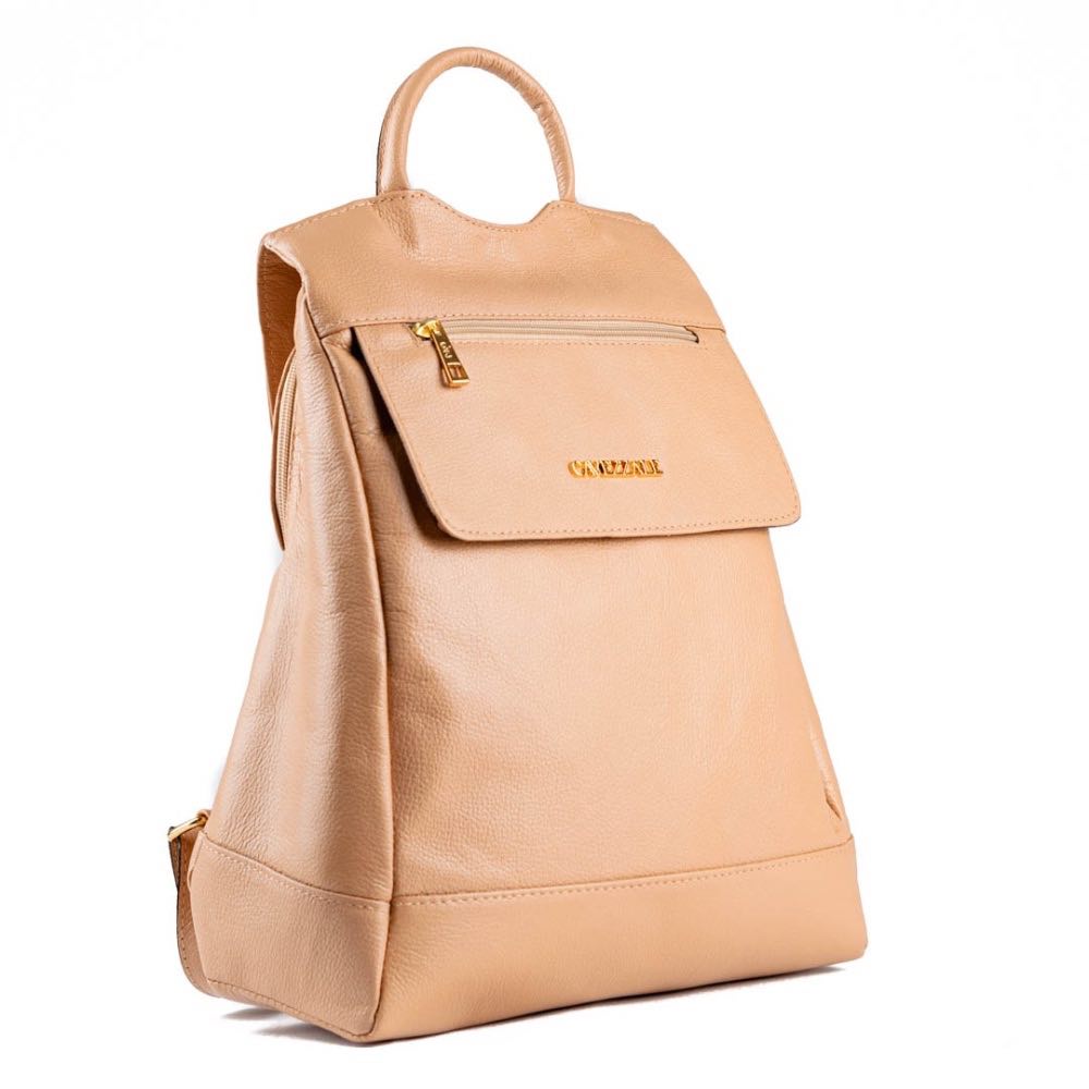 Mochila de Couro Antifurto La Fenice Nude 103581