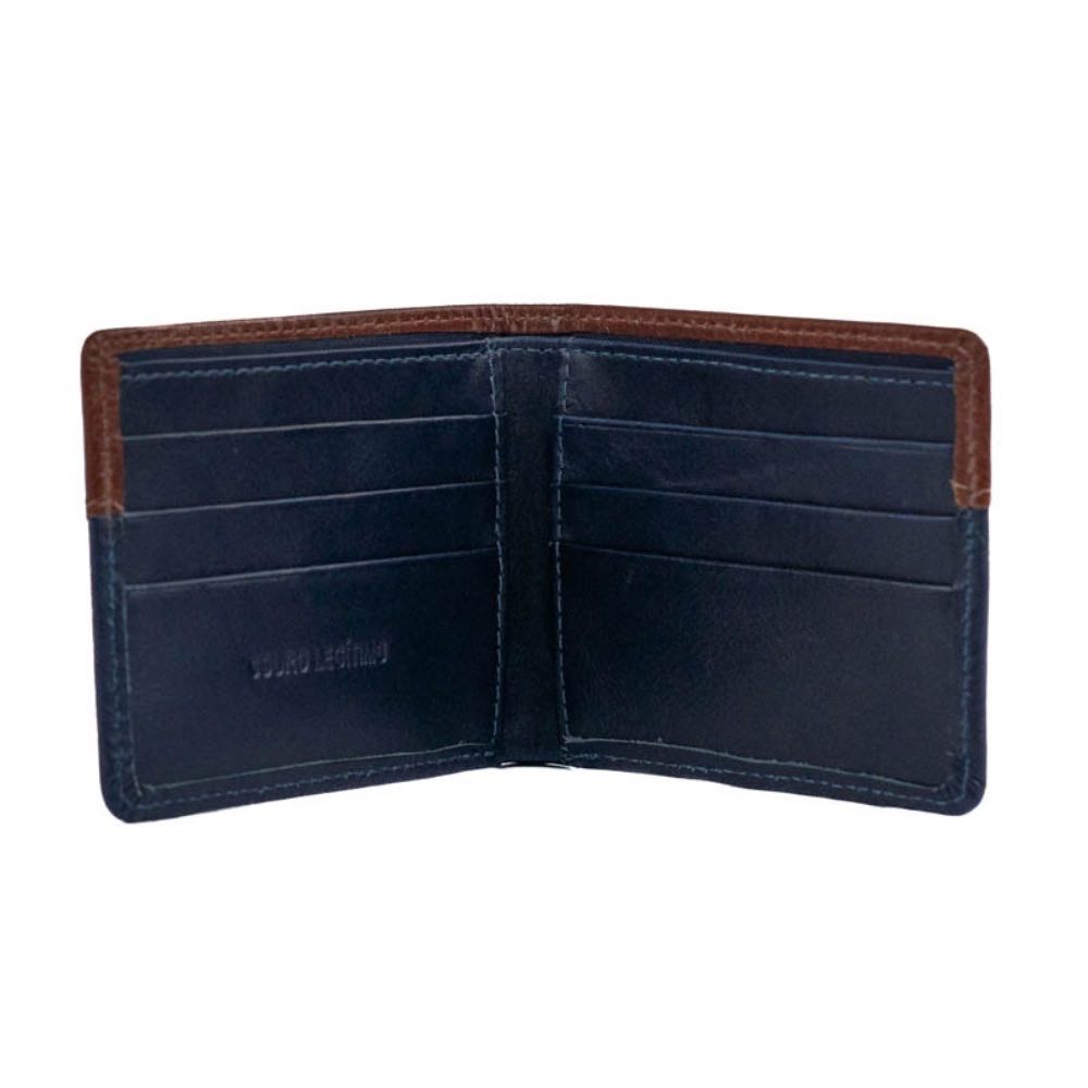 Carteira de Couro Masculina La Fenice Marinho 103291